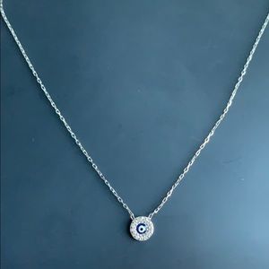 Sterling Silver Evil Eye Necklace